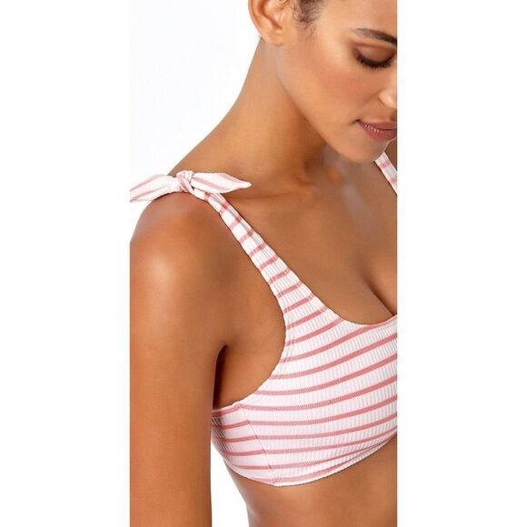 Anne Cole Studio Women's Sz XS Beach Bunny Striped Bralette Top & Skirted Bottom - Picture 5 of 10